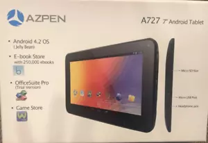 Azpen A727 7" Android 4.2 OS Tablet Black Mint Condition!! - Picture 1 of 2