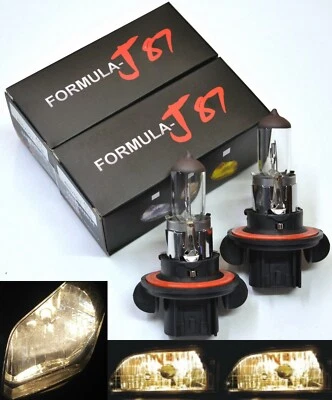 Halogen 9008 H13 60/55W 3800K Stock Two Bulbs Head Light Replace High Low Beam - Image 1 of 4