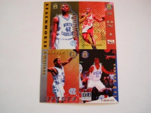 1995 COLLECT A CARD PRO DRAFT BASKETBALL 4 CARD UNCUT SHEET - Picture 1 of 2
