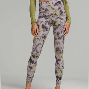 💎🤖 91. Lululemon Align HR Hose Leggings 28" Radial Batik Mauve Grau Größe 16 - Bild 1 von 7