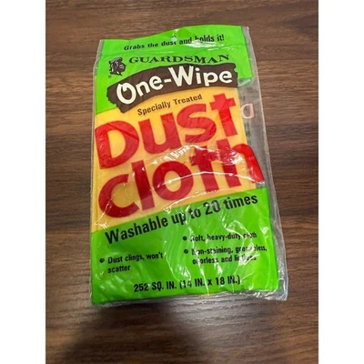 Pano de pó amarelo sem fiapos Guardsman One-Wipe para móveis e muito mais - Imagem 1 de 2