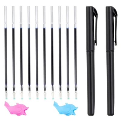 XLIUAX Plumas Mágicas y Recambios para Libros de Trabajo de Escritura a Mano Acanalados Desapareciendo en... Foto 1 de 4