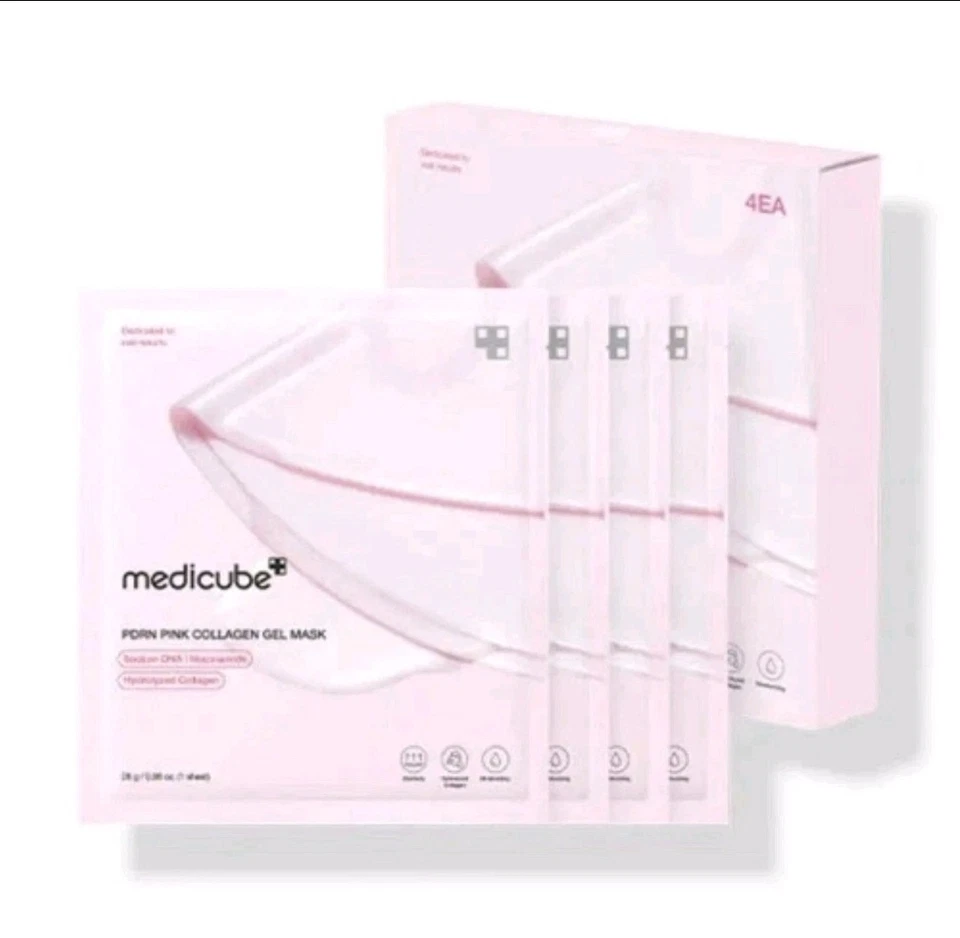 Medicube PDRN Pink Collagen Gel Mask (4 Sheets) Facial Mask & Korean SkinCare - Image 1 of 3