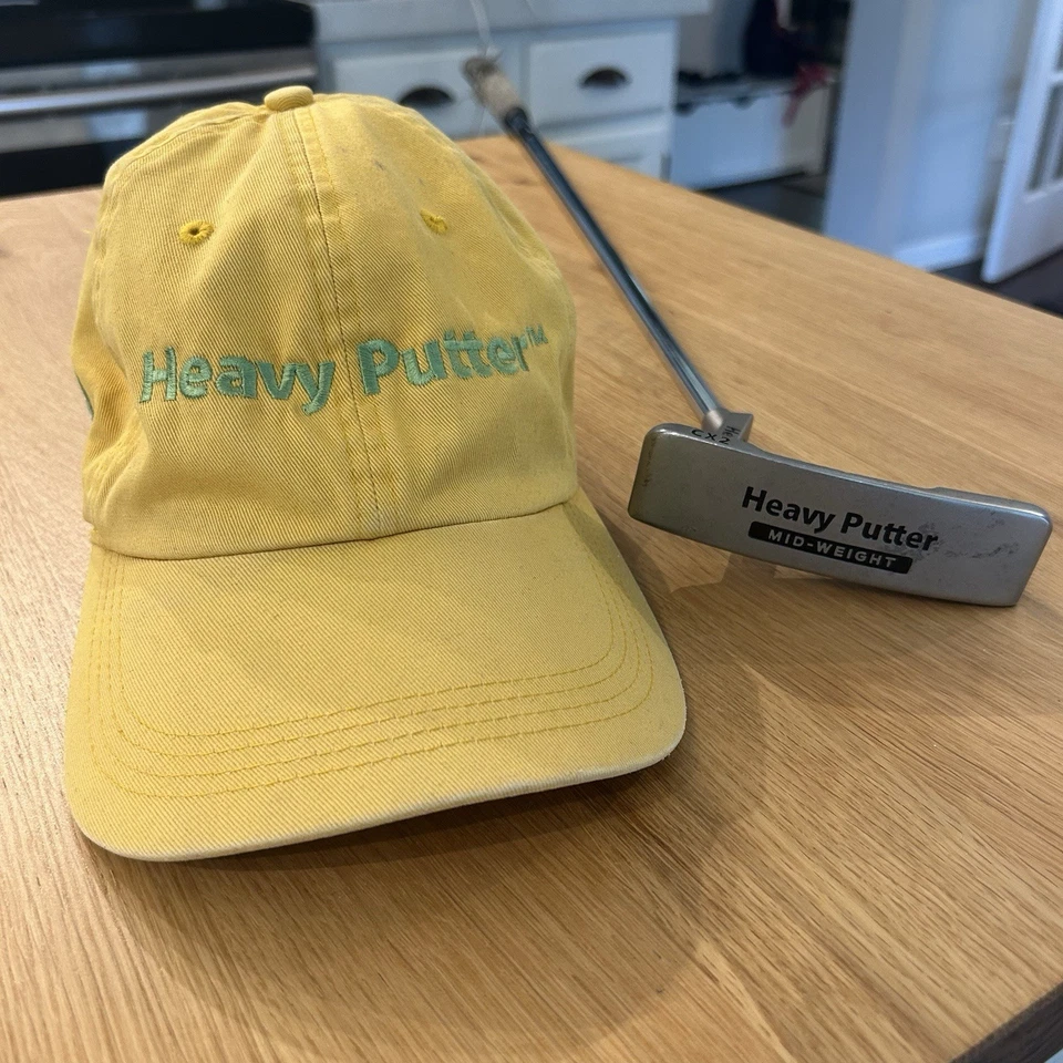 Heavy Putter Lot Golf Club Hat 35" CX2 Mid-Weight Boccieri Floppy Cap Strap Back - Image 1 of 4