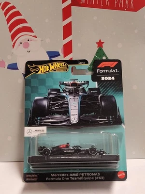 Hot Wheels Premium F1 2024 Mercedes AMG Petronas Formula One Team Car #63 - Image 1 of 4