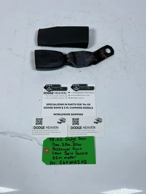 Dodge Ram 1500-3500 1998-2002 fabricante de equipos originales pasajero hebilla de cinturón de seguridad delantero 5GT64AZAB Foto 1 de 4