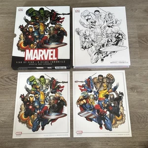 Marvel Anno per Anno Visual Chronicle HC Libro + Custodia + Inserti 2013 Fumetti - Foto 1 di 18