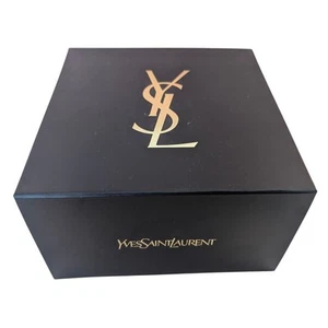 Yves Saint Laurent YSL Empty Box Black Gold 5.75"x5.75"x3.25" Crinkle Paper - Picture 1 of 10