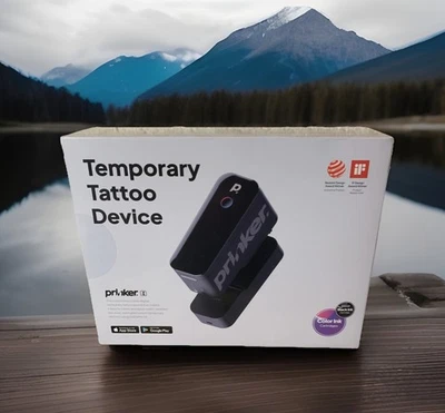 New Prinker S Color 3-D Custom Temporary Tattoo Device Printer Sealed - Image 1 of 4