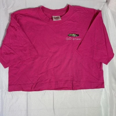 Camisa recortada bordada de colección (años 90) The Coeur d’Alene Golf Course para mujer talla (L) Foto 1 de 4