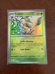 Leafeon 005/131 Poke Ball Reverse Holo Prismatic Evolutions Pokemon Karte NM - Bild 1 von 12