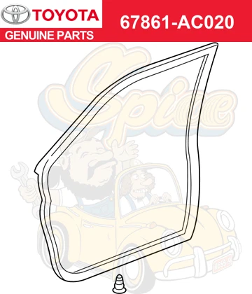 RESTRIPA PARA PUERTA DEL PASAJERO DELANTERO TOYOTA AVALON 67861-AC020 SE ADAPTA A 2000-2004 Foto 1 de 1