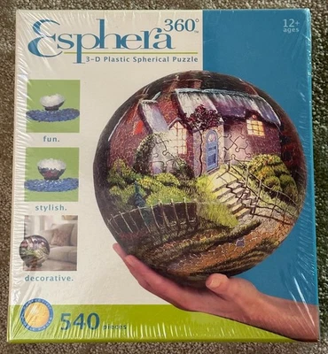 NUEVO RoseArt ESPHERA 360 Cottage 3D plástico esférico rompecabezas bola 540 piezas Foto 1 de 4