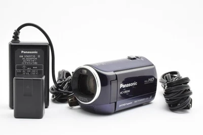 Panasonic HC-V300M Navy Blue Digital Video Camera Camcorder 50x Zoom w/Battery - Image 1 of 4