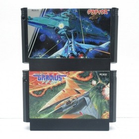 NES Gradius 1 & 2 Set FC Famicom Nintendo Konami Japan