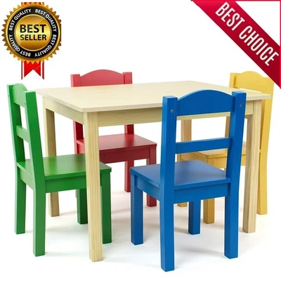 Квадратный детский игровой стол стулья наборы деревянные художественные поделки домашнее задание гостиная - Изображение 1 из 4