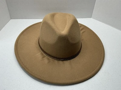 Forever 21 Fedora / Sombrero de Vaquero Marrón Claro 100% Poliéster Western Talla M/L Foto 1 de 4