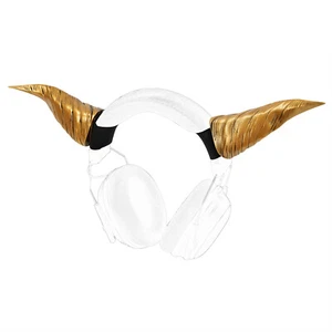 Geekria 3D Printed Demon Horns for Headphone, Devil Horns Handmade Headband - Picture 1 of 6