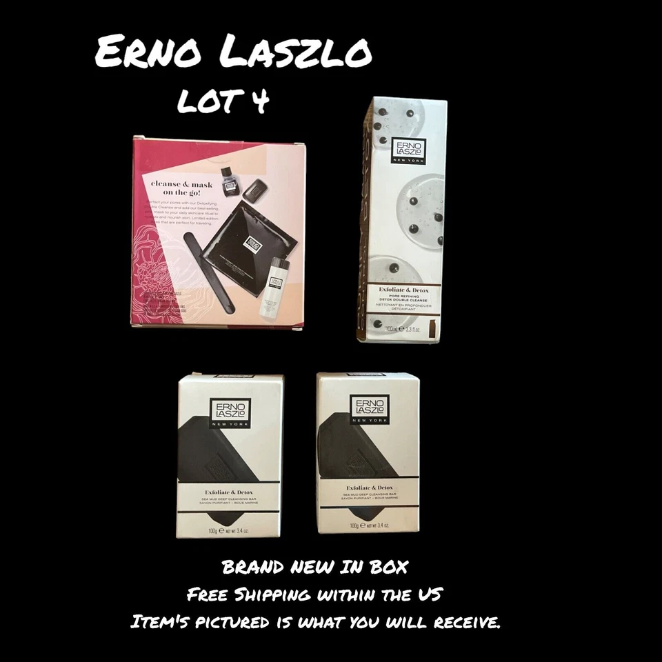Erno Laszlo Exfoliate Detox Cleanse Mask Set - Lot of 4, New in Box - Image 1 of 1