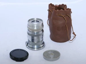 CZJ Triotar 8,5cm f4 für Contax RF. Wartime 85mm Tele Objektiv. Sucher. Tasche. - Bild 1 von 18