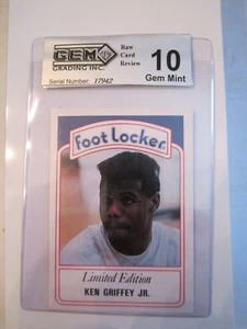KEN GRIFFEY JR. 1991 CARTA BASEBALL GEM GRADED 10 GEM MINT - TUB BBA-10 - Foto 1 di 2