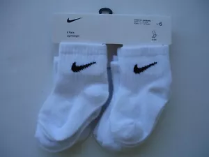 NWT Kids / Toddler Lightweight Ankle Socks - 6 pair of White - 12 - 24 months - Picture 1 of 4