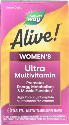 Nature's Way Alive! Women's Ultra Multivitamin, High Potency, 60 Tablets - Image 1 of 4