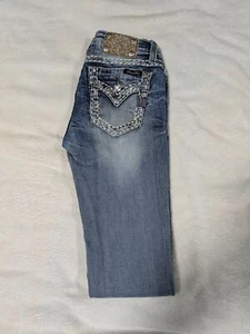 Miss Me Girls Blue Embellished Skinny Jeans Size 16 KE839252  - Picture 1 of 17