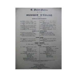 SAINT-SAËNS Camille Ave María Canto Órgano 1878 - Imagen 1 de 4