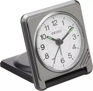 Seiko Folding Clock QQ638S Table Clock, Alarm Clock, Analog, Small, From Japan - Picture 1 of 5