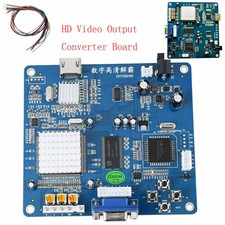Blue VGA/RGB/CGA/EGA/YUV TO / Video Output Converters Board HD for Arcade 5V/2A