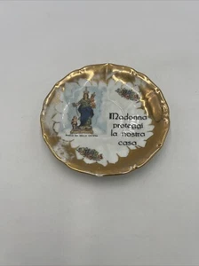 Rare Richard Ginori Porcelain Plate Maria Della Catena Madonna Protegggi 6” - Picture 1 of 10