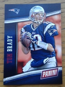 TOM BRADY NEW ENGLAND PATRIOTS PATS PANINI INSERT FOOTBALL CARD- THE NATIONAL 11 - Picture 1 of 1