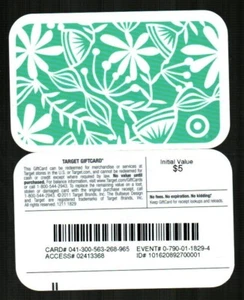TARGET Floral Design ( 2011 ) Gift Card ( $0 ) - RARE - Picture 1 of 1