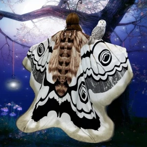 Butterfly Wings Cloak Shawl Halloween Costume Makeup Props Dance Isis Wings - Picture 1 of 9