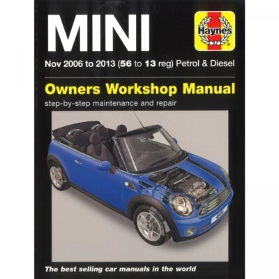 Mini 11.2006-2013 Benzin Diesel Turbo MK2 One Cooper S Werkstatthandbuch Haynes - Bild 1 von 4