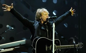 "Póster de música Bon Jovi 28"" X 16""" - Imagen 1 de 1