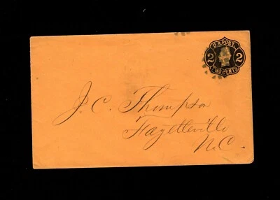 Andrew Jackson PSE On Orange Fancy Cancel 1c1863 to Fayetteville NC 4d - Image 1 of 3