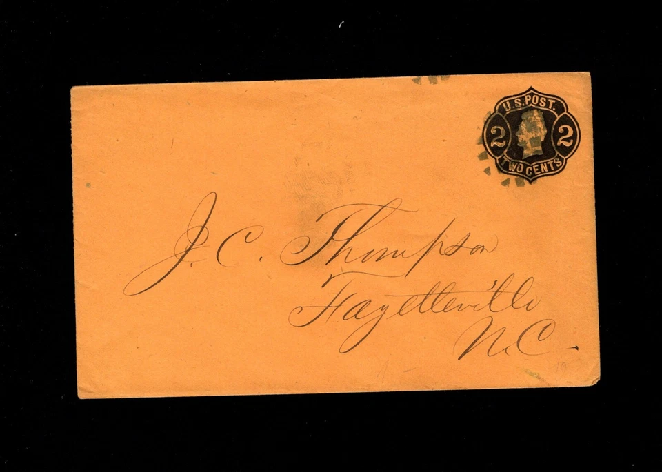 Andrew Jackson PSE On Orange Fancy Cancel 1c1863 to Fayetteville NC 4d - Image 1 of 3
