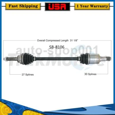 Conjunto de eje articulado eje CV trasero derecho TrakMotive para Subaru BRZ 2014 2013 Foto 1 de 2