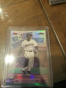 1999 All-Topps Mystery Finest Barry Bonds NM+ Giants Refractor Card #M16