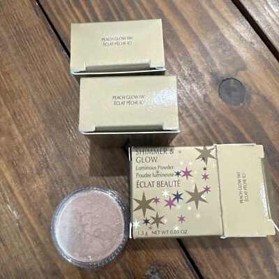 Avon Shimmer & Glow Luminous  Powder •NOS .05 Oz 1999•Peach Glow - Image 1 of 2