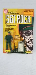 De colección 1981 Remco SGT Rock Action Soldier 3,75" abierto en la parte superior (sin perforar) estante H2 - Imagen 1 de 9