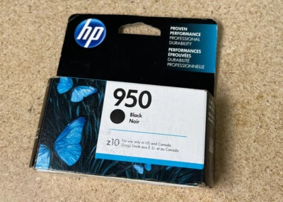 Genuine HP 950 Black Ink Cartridge EXP 2020 NEW! - Image 1 of 2