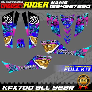kawasaki kfx 700 kfx700 graphics decals stickers kit atv wrap quad compatible - Bild 1 von 2