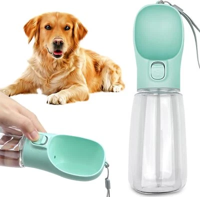 Hunde Trinkflasche Wasserflasche für Unterwegs und Futterbehälter Wassernapf 550 - Bild 1 von 4