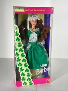 1994 IRISH BARBIE DOLL Mattel 12998 Dolls of the World NRFB - Picture 1 of 19