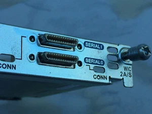 Genuine Cisco WIC-2A/S 2 port WAN Int Card 2600 2610 - Picture 1 of 9