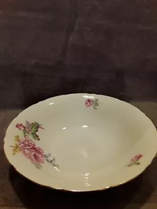 EDLE BÖHMISCHE PORZELLAN 10 1/2 ZOLL SERVIER-/OBSTSCHALE TSCHECHOSLOWAKEI ROSEN - Bild 1 von 8