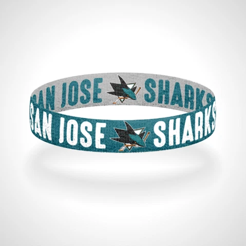 Reversible San Jose Sharks Bracelet Wristband Go Sharks Cover